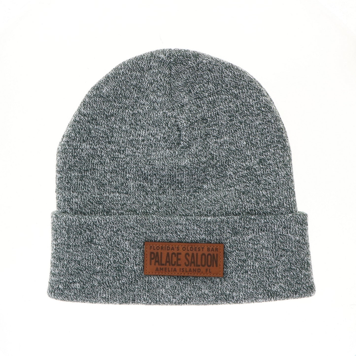Palace Saloon Leather Patch Beanie