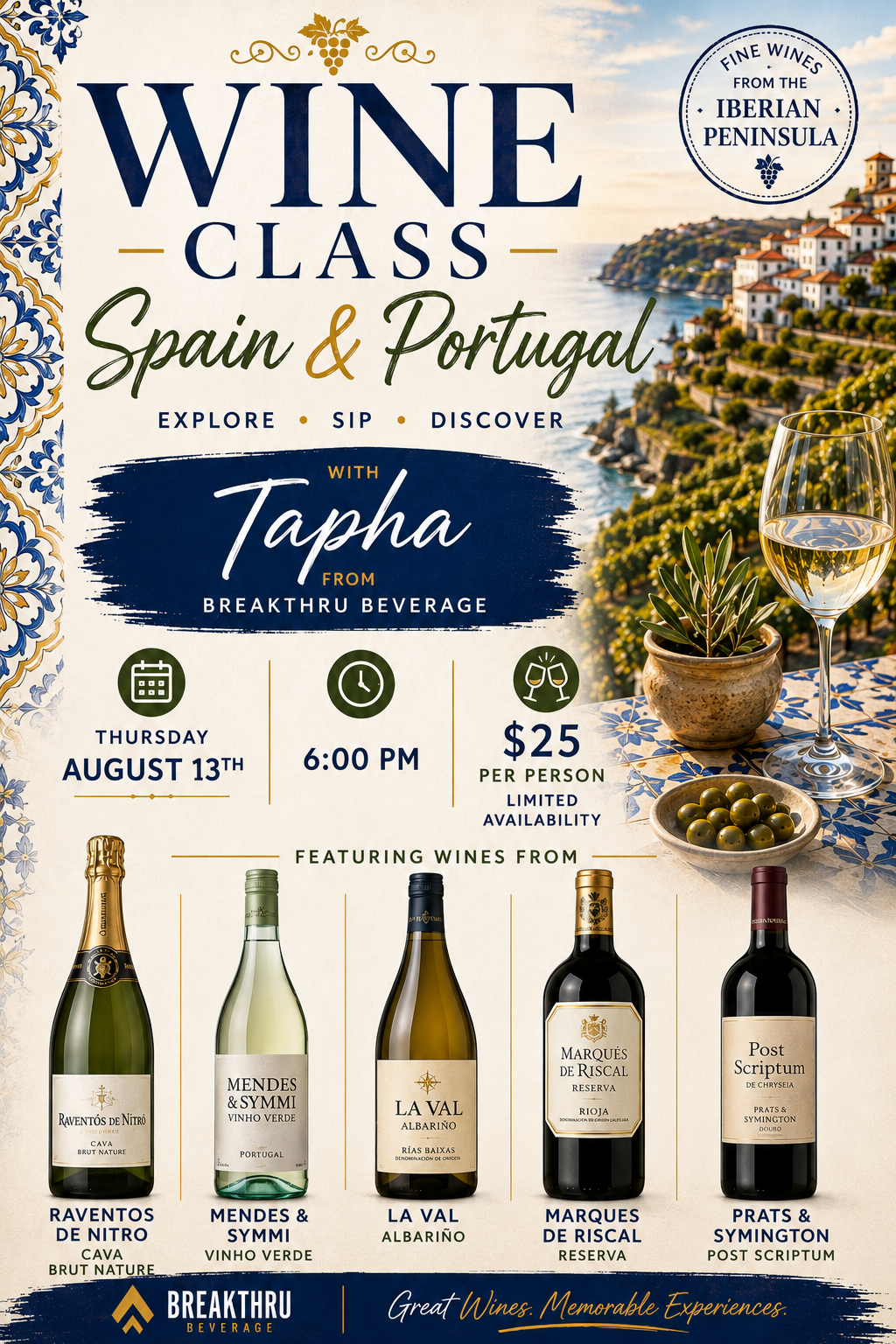 Spain and Portugal Wine Class