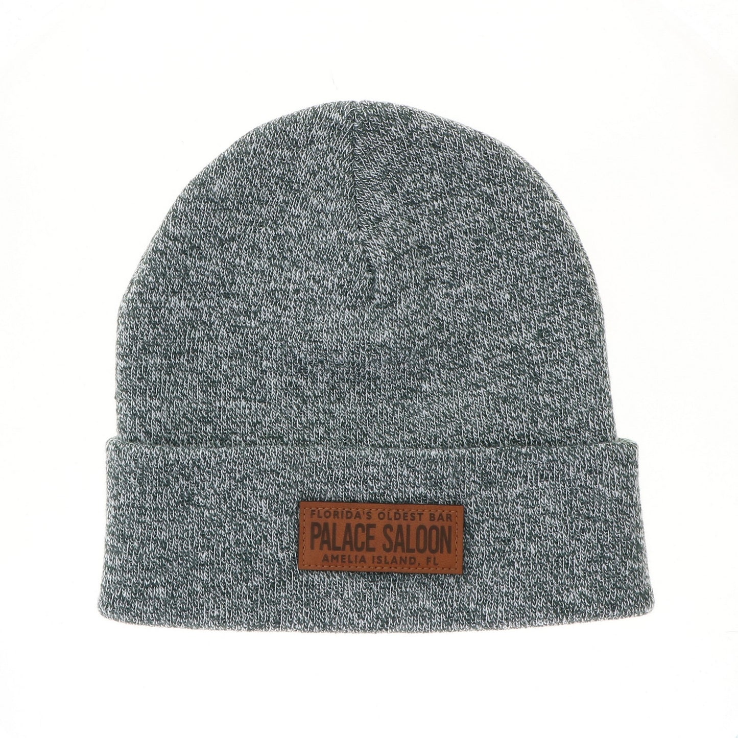 Leather Patch Beanie