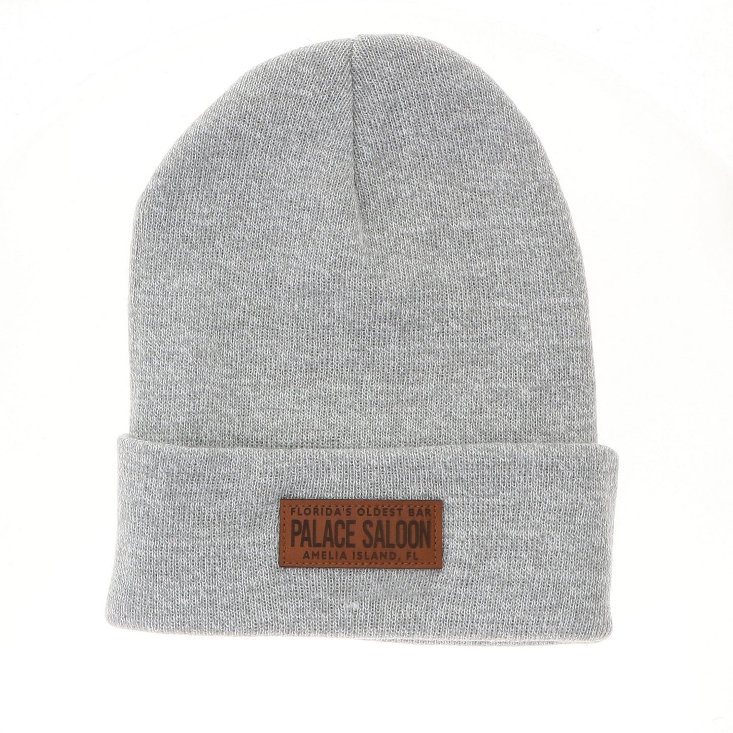 Leather Patch Beanie